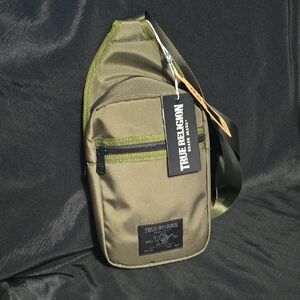 True Religion Khaki Green Men's Belt Bag